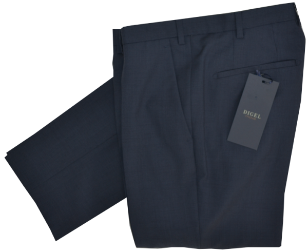 Anzug Hose SLIM FIT in dunkel blau mit Struktur