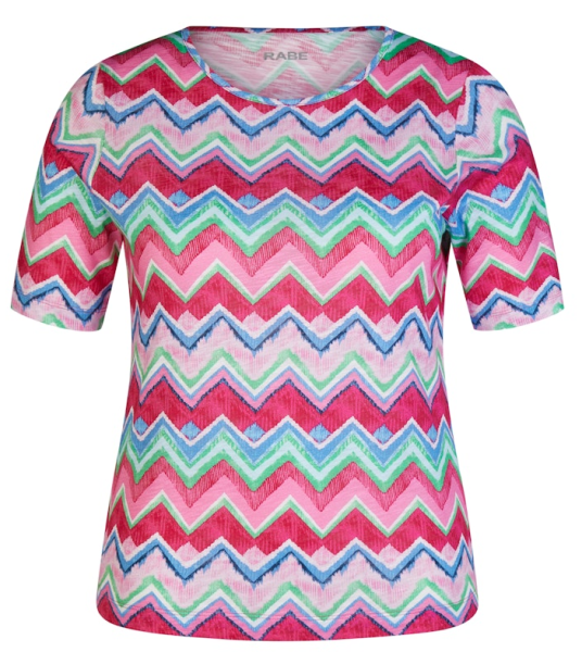 1/2 Shirt in mehrfarbig mit magenta