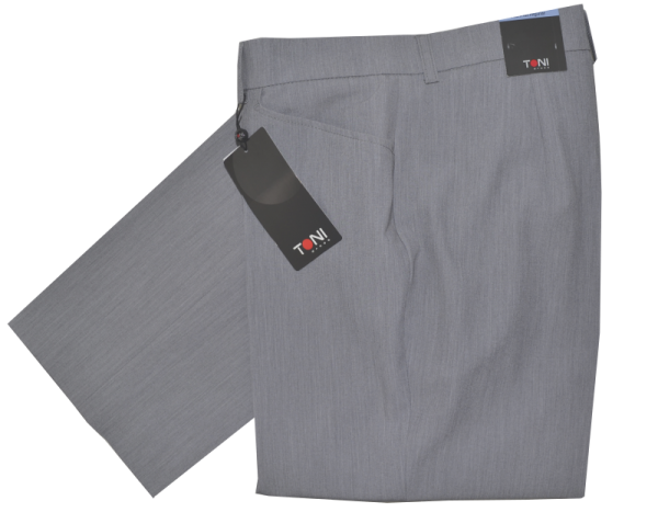 Leichte Stoffhose in grau