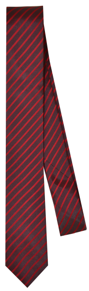 Krawatte reine Seide in rot gestreift