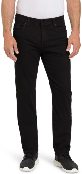 Bequeme Kurzleib Jeans in black