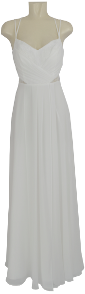Langes Brautkleid in ivory white