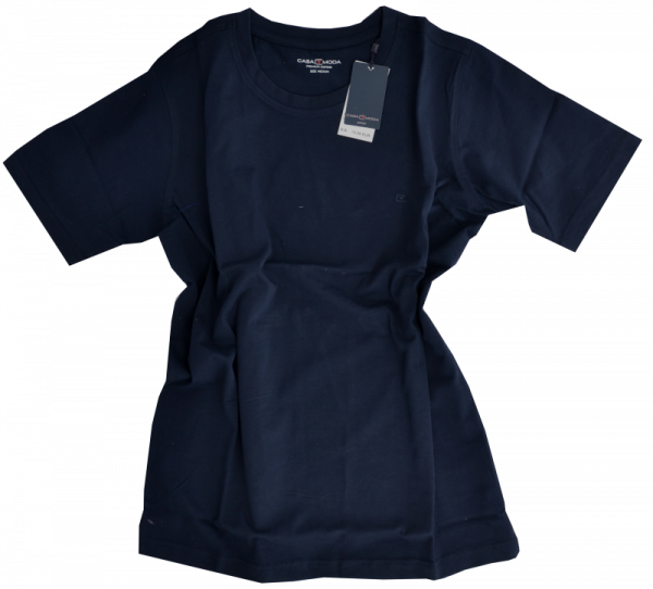 1/2 Arm T-Shirt in uni dunkel blau