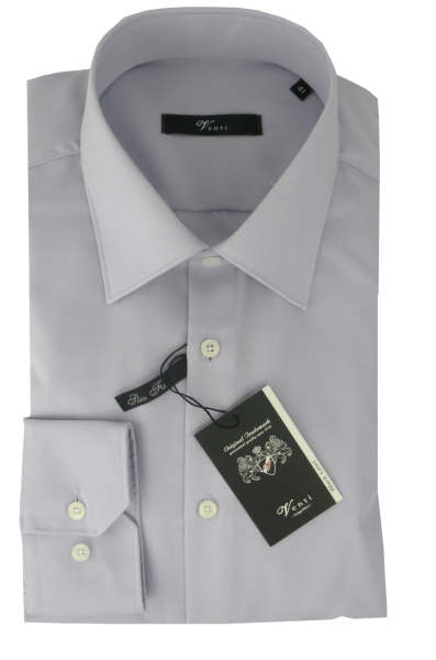 Slim Fit Businesshemd in hell Grau