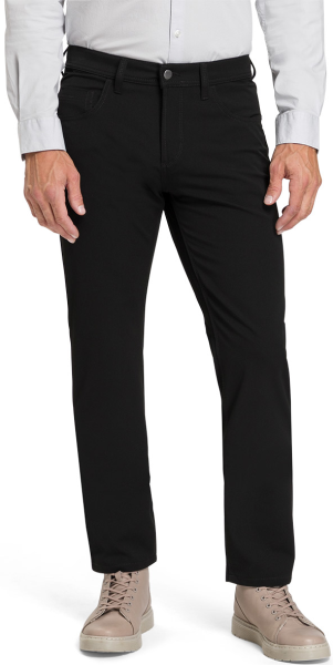 5-pocket Hose als Gabardine bi-Stretch in schwarz