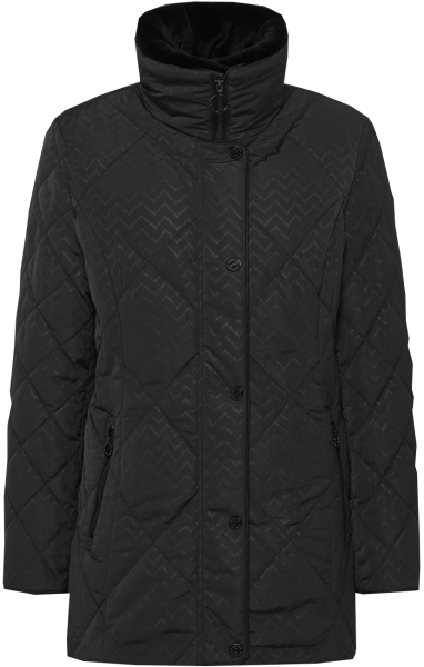 Warme Steppjacke in schwarz