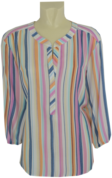 Blusenshirt in mehrfarbig gestreift