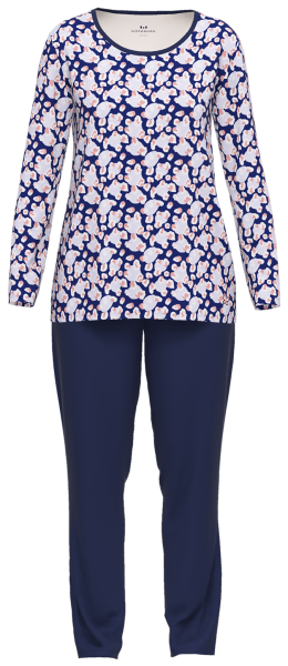 1/1 Arm Pyjama in blau-rose