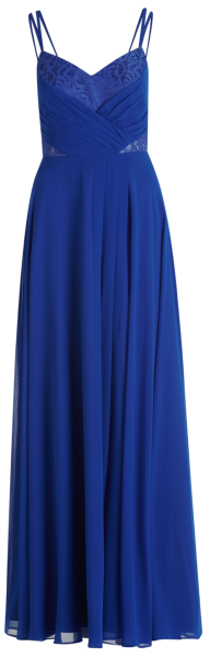 Langes Ballkleid in jewel blue