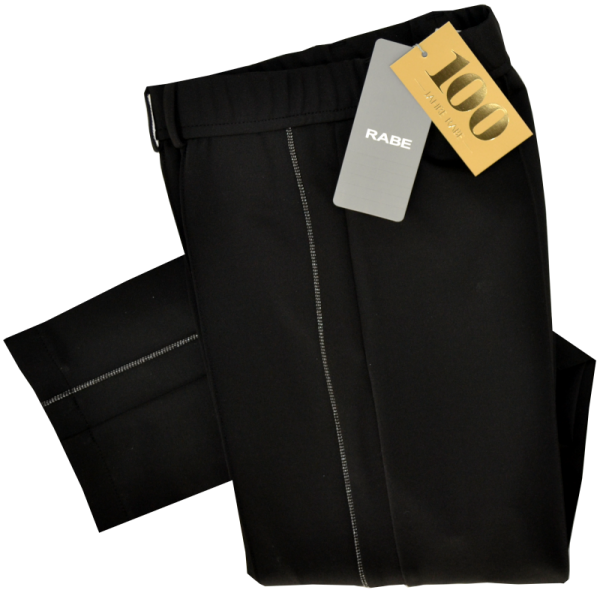 Schwarze Hose mit Ziernaht