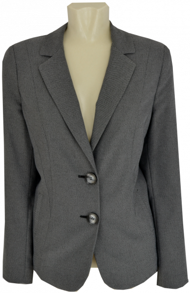 2 -Knopf Blazer in anthrazit mit feiner Struktur