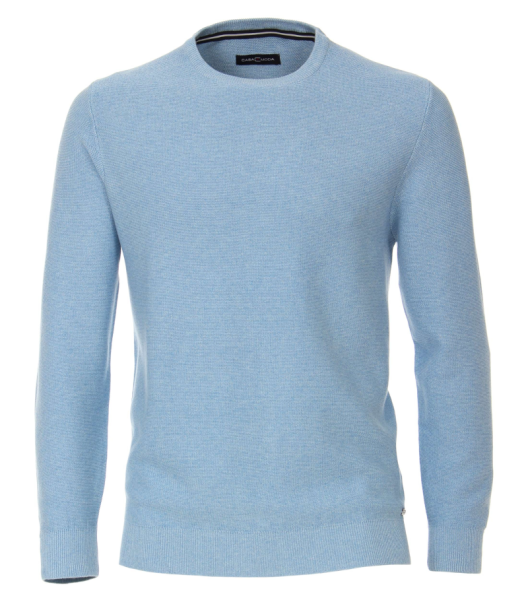 Pullover mit Rundhals in hell blau