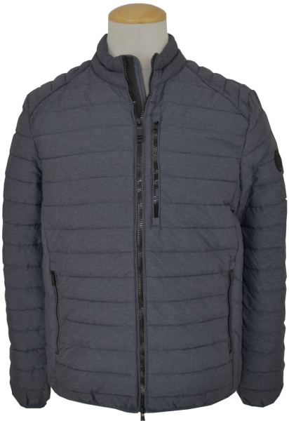 Übergangs Steppjacke in anthrazit-blau meliert
