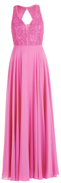 Langes Ballkleid in azalea purple