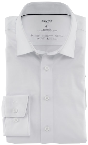 Dynamic Flex Jersey Hemd in weiß