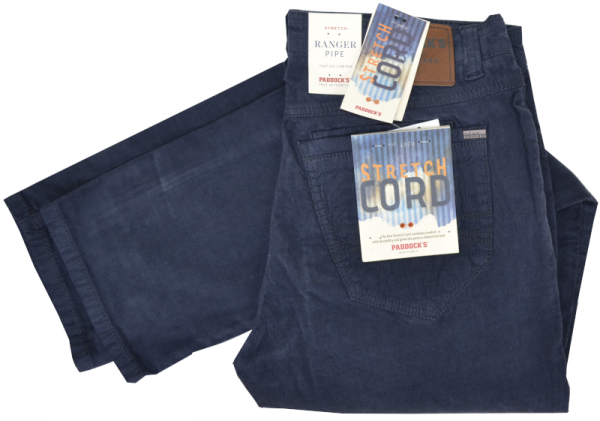 Cord Jeans RANGER PIPE in low rise blue