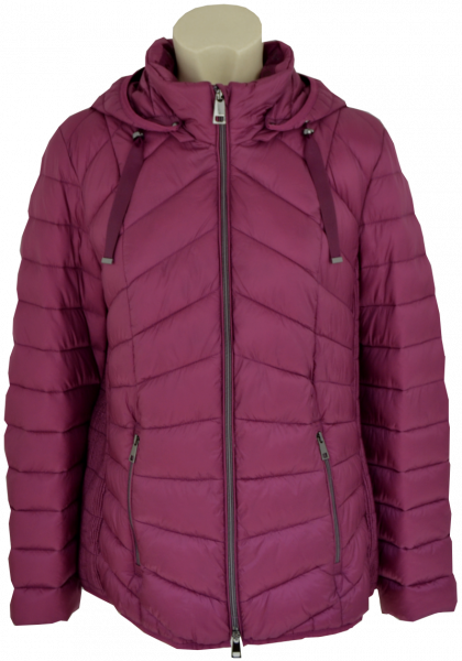 Warme Steppjacke in berry