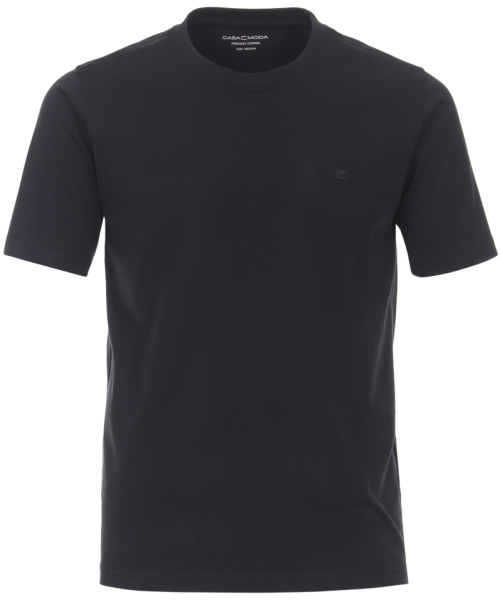 1/2 Arm T-Shirt in uni dunkel blau
