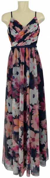 Etuikleid in dark-blue-rose