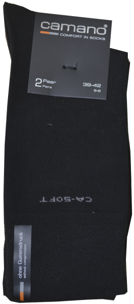 Socken in uni schwarz