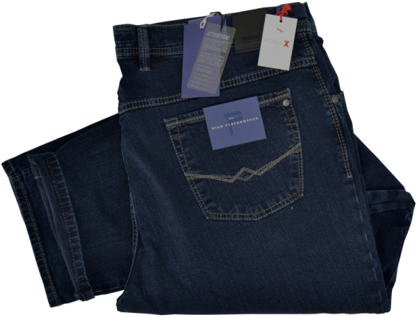 Bequeme Kurzleib Jeans in dark blue