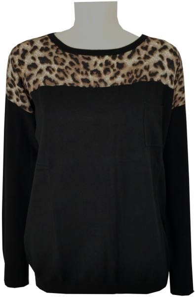 Pullover mit animal print