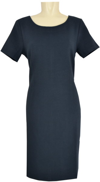 Jersey Kleid in Pikee Optik