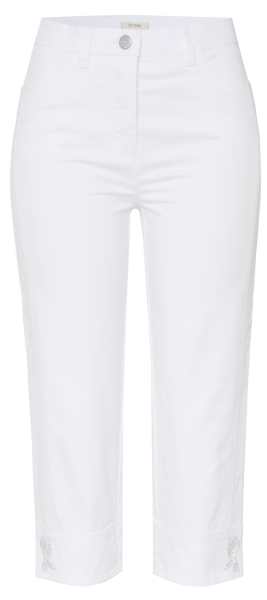 Capri-Jeans in white