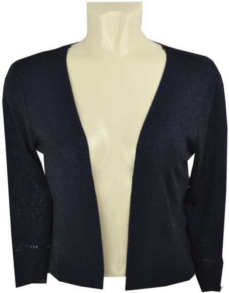 Kurzer Strick Bolero in dark blue / dark blue
