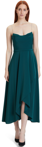 Ballkleid im Vokuhila-Stile in diamond green