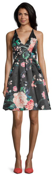 Kurzes Kleid in grey-rose