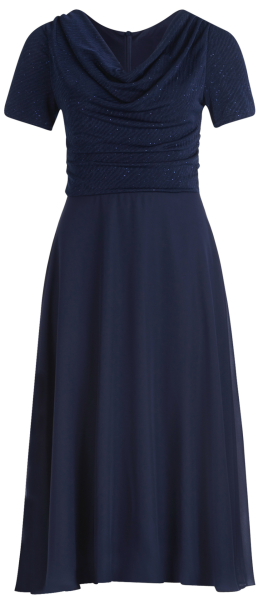 Mittellanges Kleid in evening blue