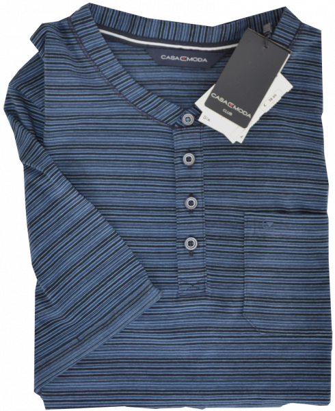 1/2 Arm T-Shirt in blau geringelt