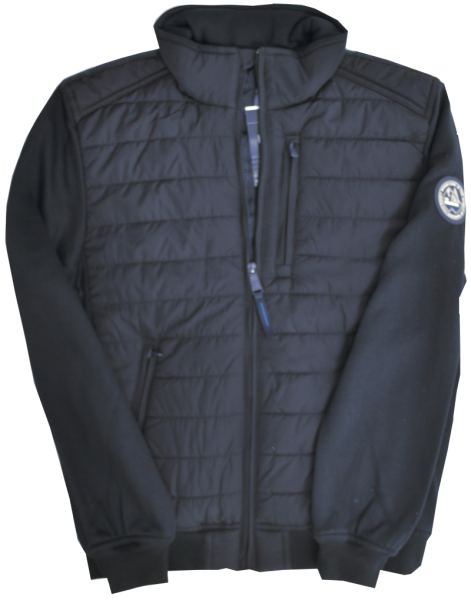 Sweat Jacke in marine blau