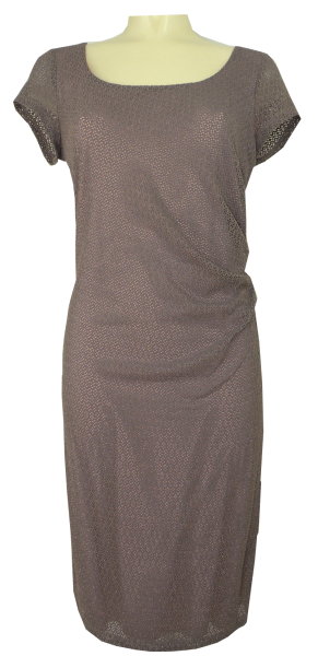 Mittellanges Kleid in macciato bream