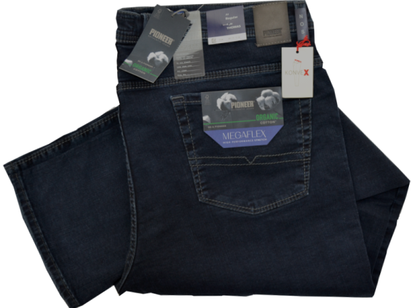 Bequeme Kurzleib Jeans in dark blue