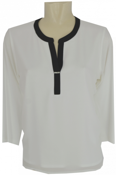 3/4 Arm T-Shirt mit V-Ausschnitt