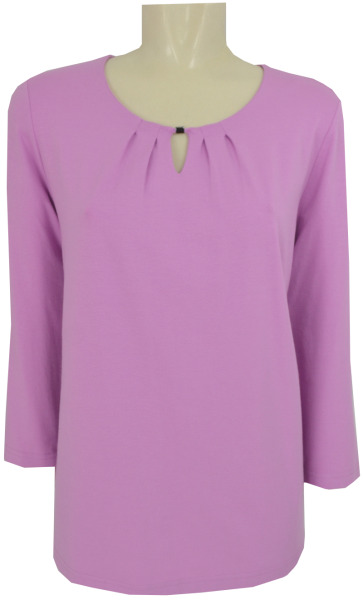 Blusen Shirt mit 3/4 Arm in flieder
