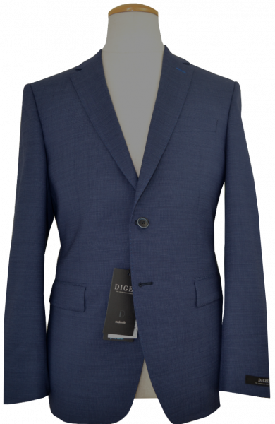 Anzug Blazer mit taillierter Passform in blau mit Struktur