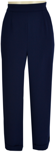 Gerade geschnittene 7/8 Hose in navy