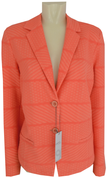 Jersey Blazer-Jacke in coral