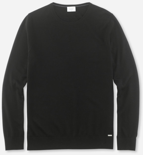 Pullover mit rundem Ausschnitt in schwarz