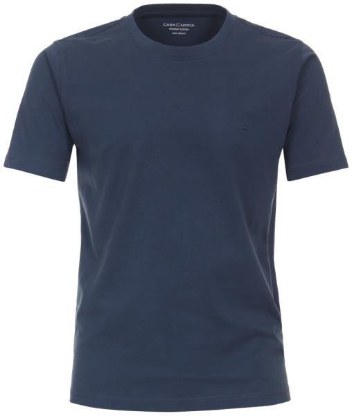 1/2 Arm T-Shirt in uni mittel blau