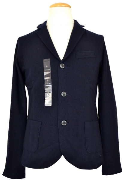 Strickblazer in dunkel Blau