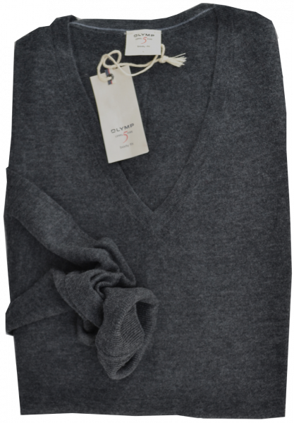 LEVEL FIVE Pullover in anthrazit meliert