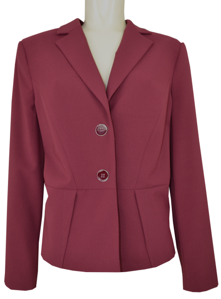 Elegante Jacke in uni bordeaux