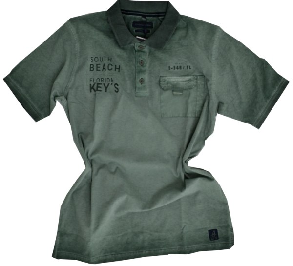 1/2 Arm Vintage Polo Shirt in oliv