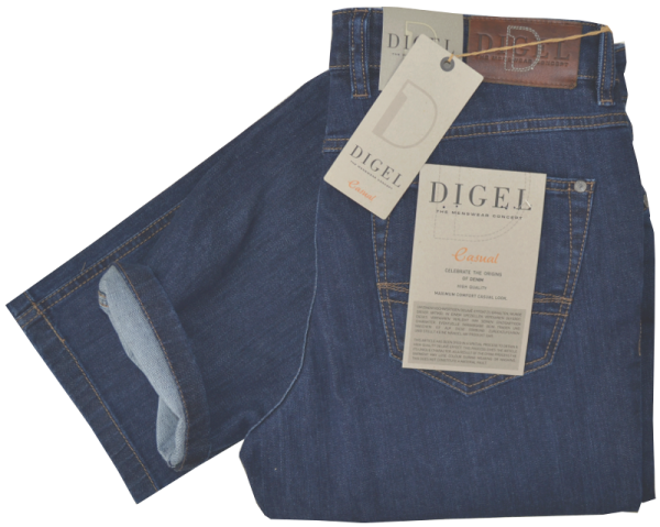 CASUAL Denim Jeans in leicht used blue