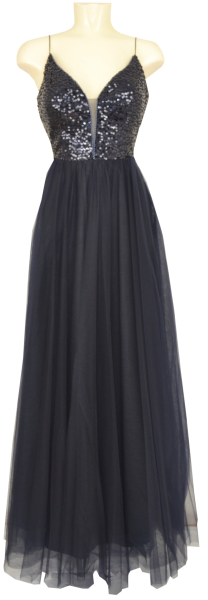 Langes Ballkleid in night sky
