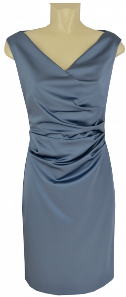 Mittellanges Etuikleid in bluish grey